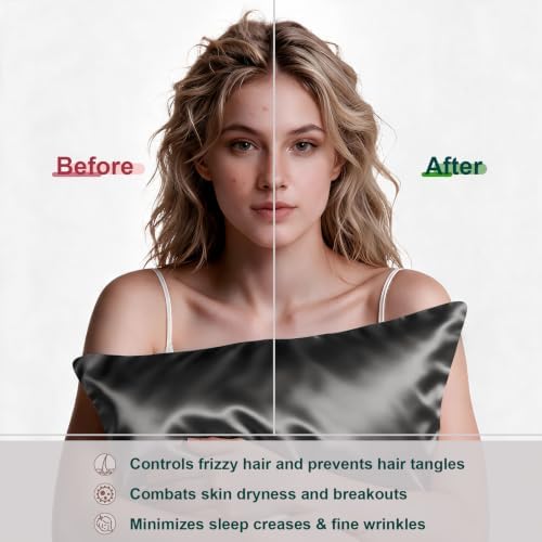 LYSHIN Silk Pillow Cases 2 Pack King Size - Image 4