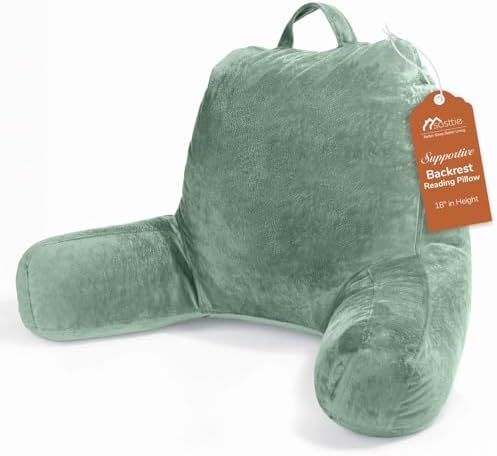 Sasttie Reading Pillow for Bed, Back Pillow for Sitting Up by SASTTIE