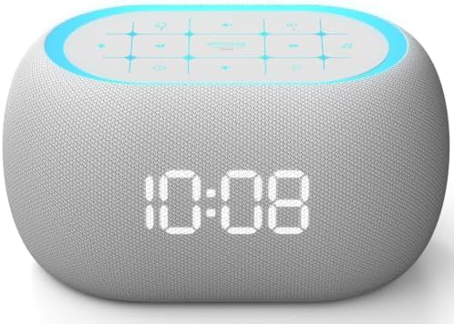ANJANK White Noise Sound Machine Alarm Clock by ANJANK