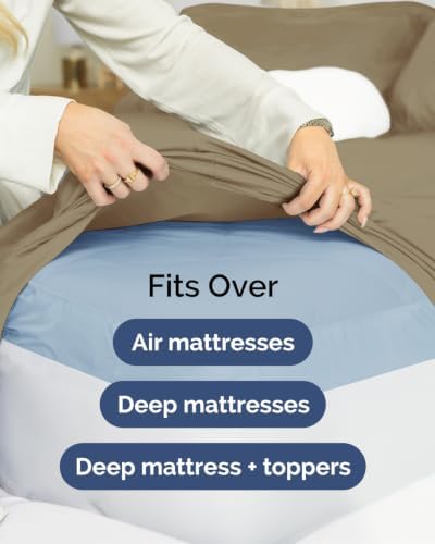 CGK Linens 2 Pack Extra Deep Twin XL Fitted Sheets - Image 7