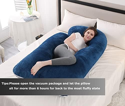 Jcickt Pregnancy Pillow for Sleeping, 59 inch J/U-Shaped Maternity Pillow - Image 4