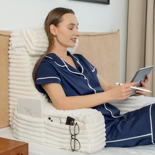 ENITYA 22" XL Back Pillow for Bed Sitting Up by ENITYA