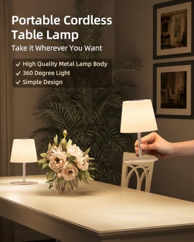 EZVALO IP65 Waterproof Shower Lamp –Spa-Like Bathroom Lamp, Rechargeable Cordless Mood Light, 3 Color Temps for Relaxing Bathroom & Bathtub Experience 1 Pack (Khaki) - Image 6