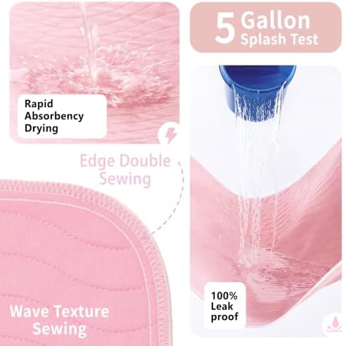 Accompagner Incontinence Bed Pads Washable Waterproof Underpads 24"x24" 6pc - Image 3