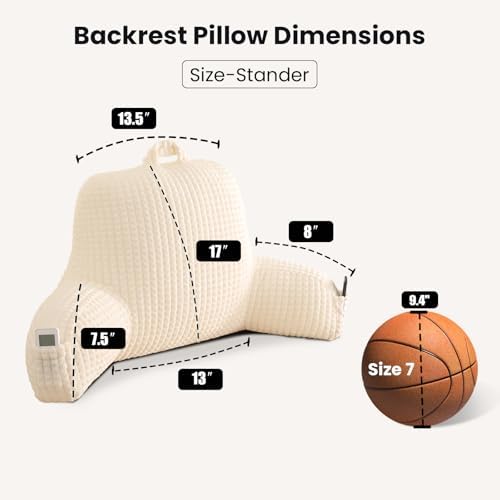 Reading Pillow with Arms for Sitting in Bed - Image 3