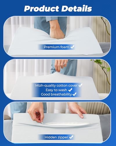 Positioning Wedge Pillow for Side Sleeping, Off-white Gray - Image 5