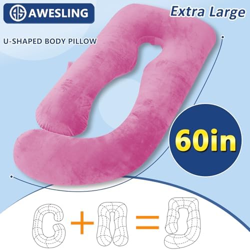 Shredded Memory Foam U Shaped Pregnancy Pillow - Image 5