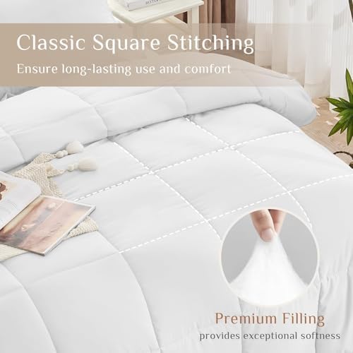 JOLLYVOGUE Queen Comforter Set, Ultra-Soft Bed in a Bag Queen Size 7 Pieces - Image 3