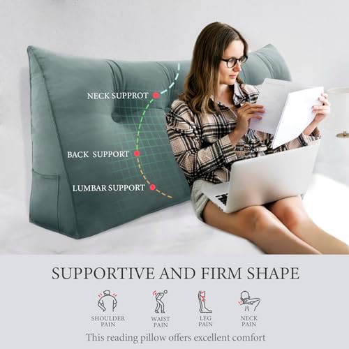 14 lbs Thickened Wedge Pillow Headboard Body Positioner Backrest Support - Image 2