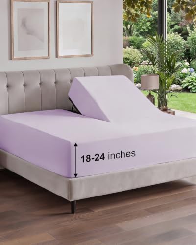 CGK Linens Deep Flex Top Split Head King Fitted Sheet by CGKUnlimited