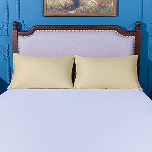 NTBAY Microfiber Queen Pillowcases, 4 Pack, 20 x 30, Light Taupe - Image 5