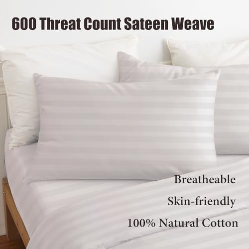 100% Cotton Zippered Pillow Protectors King Size - Image 6