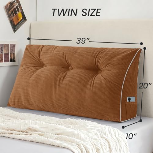 Sasttie Headboard Pillow Twin/Twin XL, Wedge Pillow Headboard - Image 2