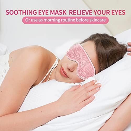 2PCS Gel Eye Mask Reusable Cold Therapy Gel Bead Eye Mask - Image 4
