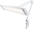 Neatfi Ultra 3,500 Lumen LED Desk Lamp, Color Correlated Temperature, 3 Light Modes, Dimmable, 45W, 26 Inch Wide Metal Shade, 540 SMD LEDs (CCT with Clamp, White)