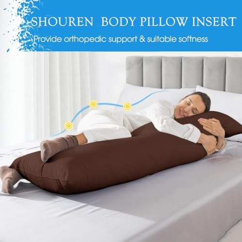 SHOUREN Large Body Pillow, Long Bed Pillow - Image 4
