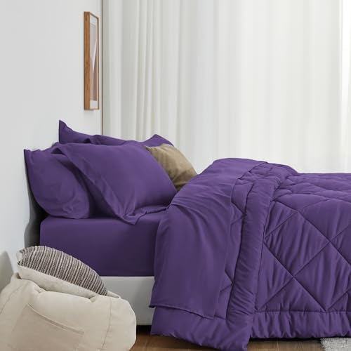 Love's cabin Oversized Queen Comforter Set, 7 Pieces Bed in a Bag, All Season - Image 2