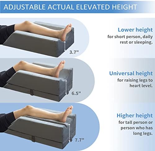 KingPavonini 4-Height Adjustable Leg Elevation Pillows - Image 4