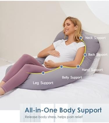 ZZZhen Pregnancy Pillow for Sleeping, G Shaped Maternity Pillow - Image 2