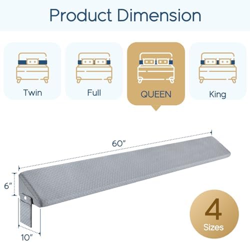 Homemate Queen Size（60"x10"x6"） Bed Wedge Pillow - Image 7