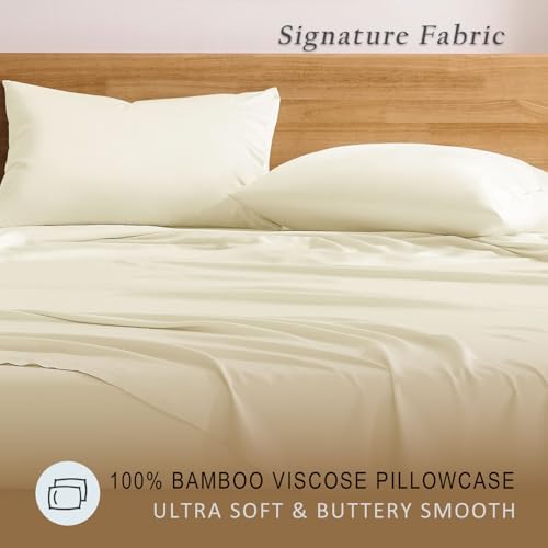 TOSMO Luxury Bamboo Viscose Pillowcase | Pillow Cases Standard Size - Image 2