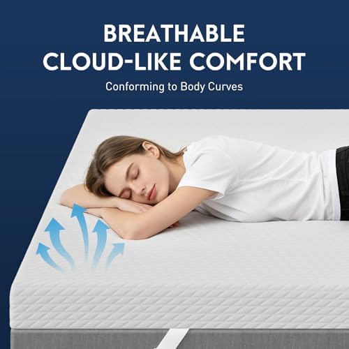 2 Inch Cooling Gel Memory Foam Mattress Topper King - Image 4