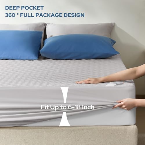 BEDLORE 2 Pack Waterproof Mattress Protector, Queen Size Mattress Pad - Image 4