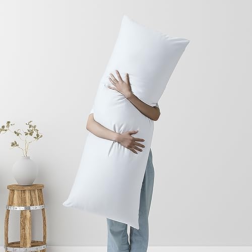 100% Egyptian Cotton Body Pillow Cover Long Pillow Case 600 Thread Count - Image 5