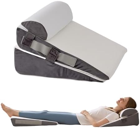 3Pcs Wedge Pillow Set for After Surgery, Acid Reflux Relief, Adjustable Bed by WGAKCED
