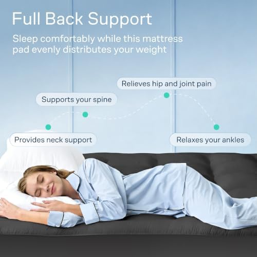Niagara Sleep Solution 100% Cotton Top Twin Size Mattress Pad, Pillow Top - Image 4