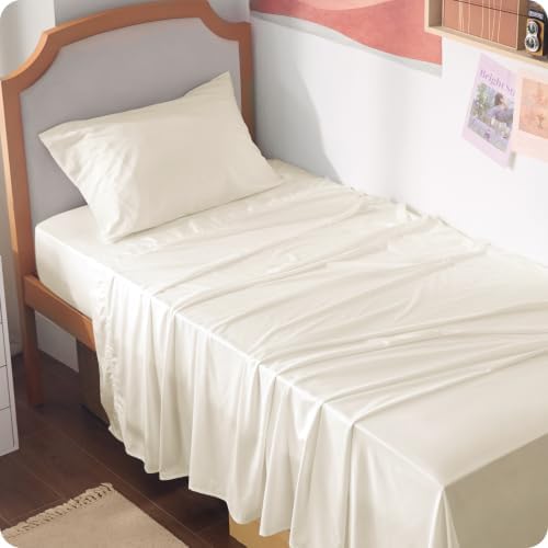 Bedsure PureWoven 100% Rayon Derived from Bamboo, Twin XL Sheets, 3 Pieces by BEDSURE