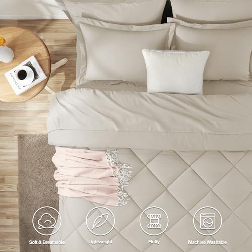 CozyLux California King Comforter Set 104"x96", 7 Piece - Image 2