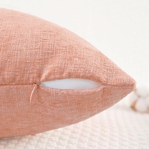 CaliTime Decorative Couch Throw Pillow Covers 20 X 12 Inches Dusty Pink - Image 3
