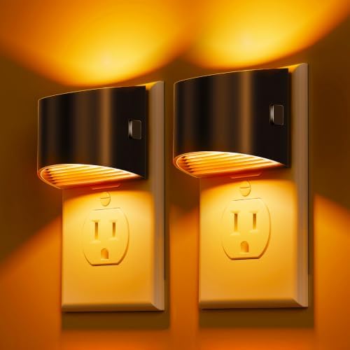 L LOHAS LED Night Light 2 Pack, Night Lights Plug into Wall, 1600K Amber by LLOHASLED
