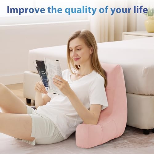 IPYNBAP Back Pillow for Bed Sitting up, Reading Pillow, 18 Inch - Image 6