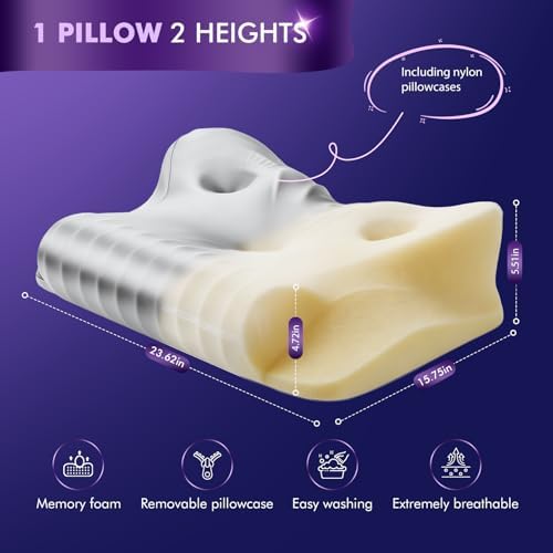 Dayme Memory Foam Pillows for Neck Support – Cooling Neck Pillow - Image 6
