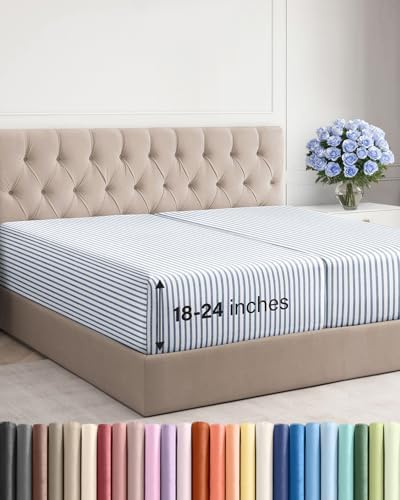 CGK Linens Extra Deep Split King Fitted Sheet Only by CGKUnlimited