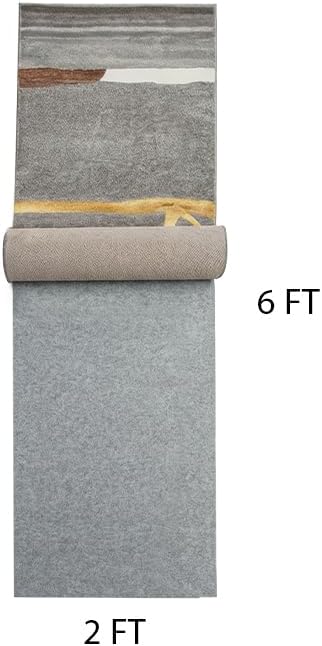 Resare Non Slip Rug Pad Gripper Extra Thick Dual Surface Felt Under Rug for Area Rugs and Hardwood Floors,Super Cushioned Non Skid Carpet Padding - 2x6 Feet 1/4" Double-Sided Non Slip
