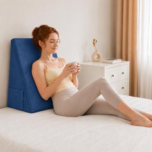 OAISZ Wedge Pillow for Sleep Apnea, 12-Inch Memory Foam Top - Image 2