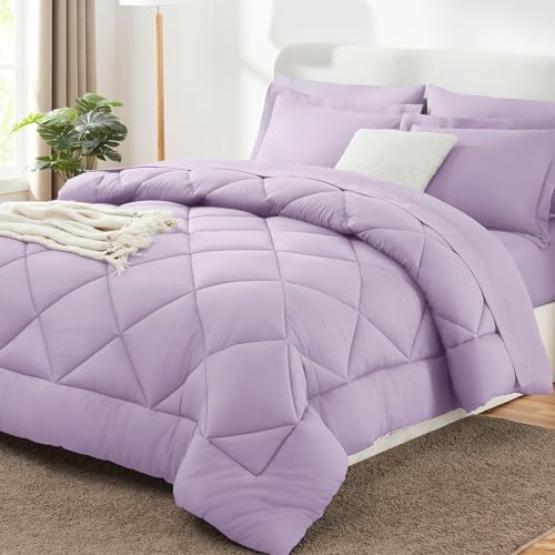 CozyLux King Comforter Set 102"x90" Light Purple by CozyLux