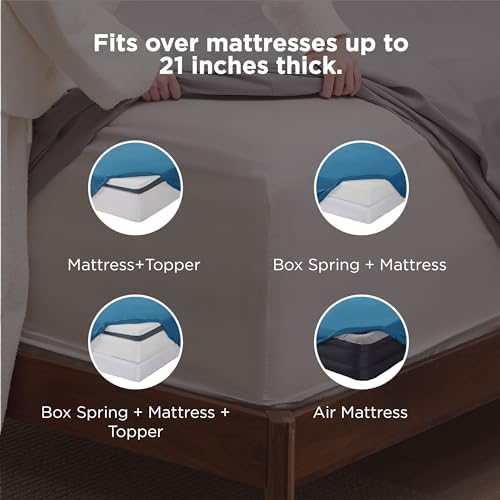 Bedsure Deep Pocket Twin Sheets Set - Image 2
