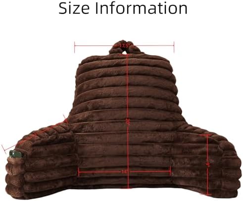 Large Reading Pillow for Adults, Back Support Pillow for Sitting Up in Bed - Image 2