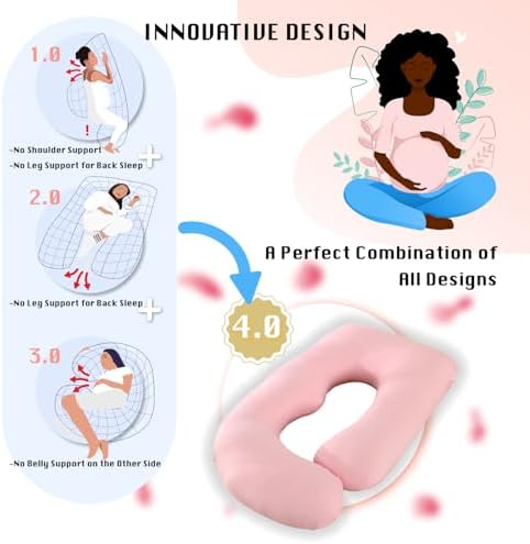 ALLOPERA Pregnancy Pillow, Full Body Maternity Pillow 57 inch, - Image 5