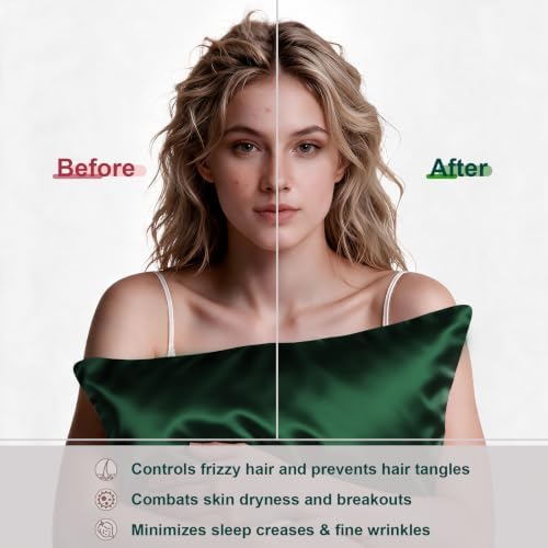 LYSHIN Silk Pillow Cases 2 Pack King Size - Image 4