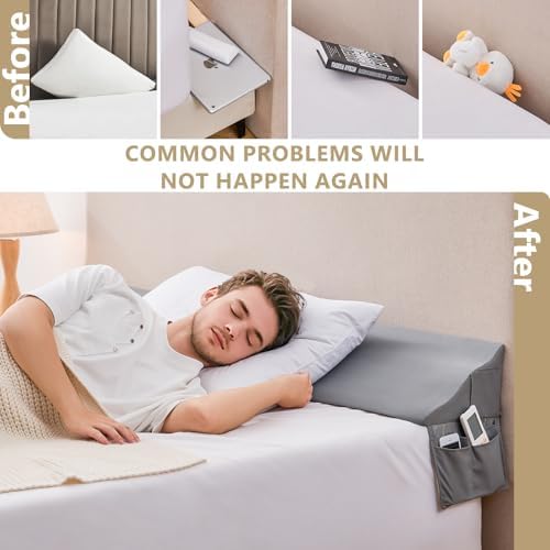 Bed Wedge Pillow for Headboard Gap Filler Queen - Image 7