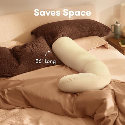 Frida Mom Compact Support 4-in-1 Cooling Pregnancy Pillow, Full Body - Image 4