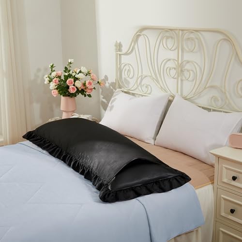 White Satin Pillowcases Body Pillow - Image 4