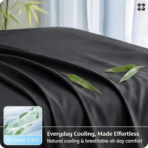Bedsure PureWoven 100% Rayon Derived from Bamboo, King Size Sheets Set - Image 5