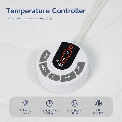 Texciting Heated Mattress Pad Twin Size-Bed Warmer - Image 2