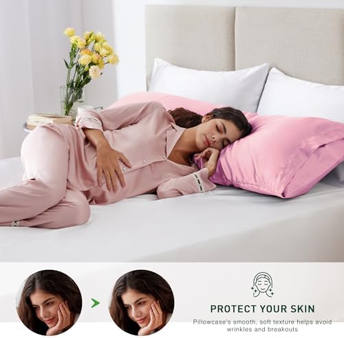 Love's cabin Satin Body Pillowcase 20x54, Cooling Pillow Cover - Image 3